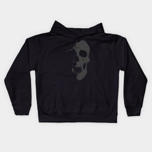 Grey Skull Kids Hoodie